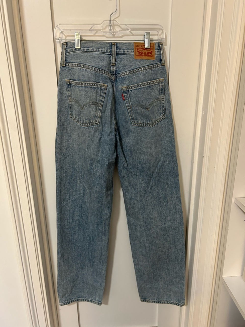 Levi's Light Blue High-Waist Wide Leg Jeans - Picture 3 of 3